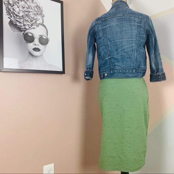 Green Free people pencil skirt - Picture 7 of 8
